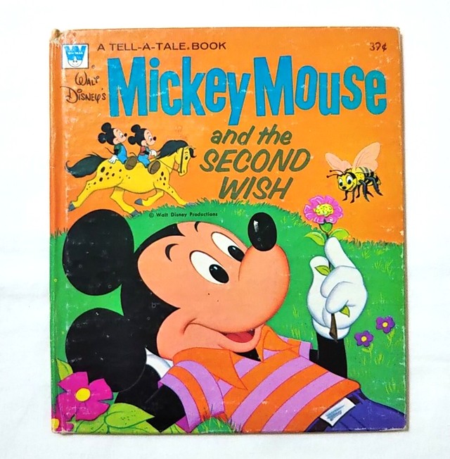 Mickey Mouse And The Second Wish ミッキーマウスと２つ目の願い事 洋書絵本 ミニ絵本 1973年 ホイットマン ディズニー ヴィンテージ Linus Blanket