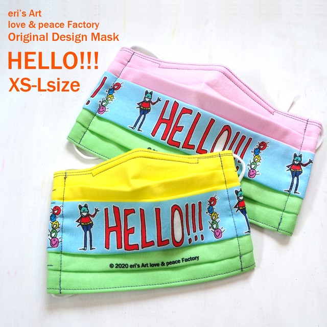 再販【Original Design MASK】 "HELLO!!!" ILL-mask-01