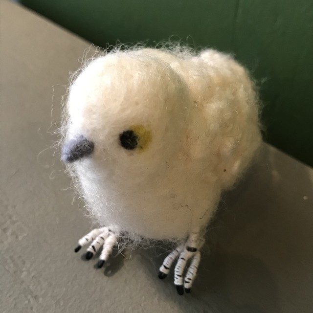 【kemonoya 】小さな羊毛作品「シマエナガ」