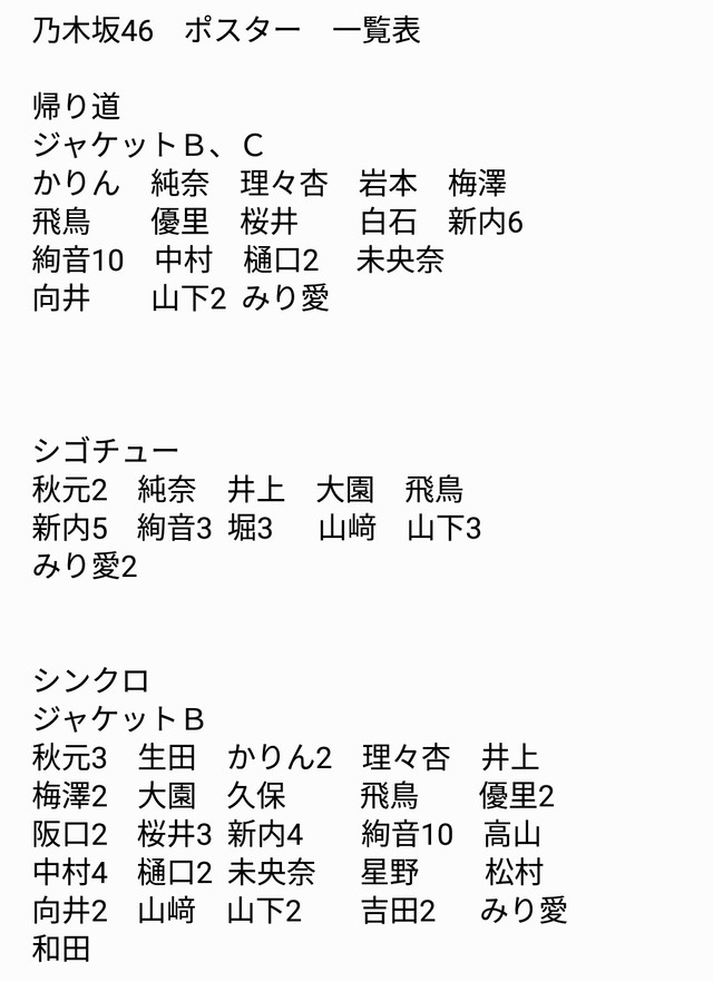 乃木坂46 ポスター のぎけやき