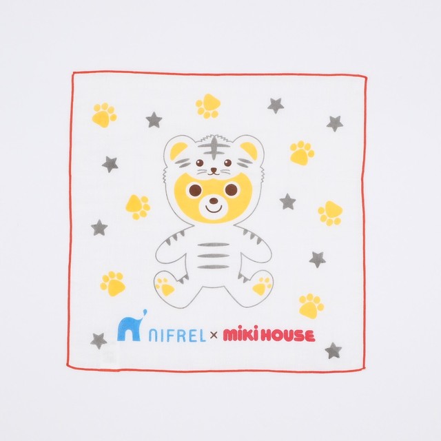MIKI HOUSE × NIFREL ガーゼハンカチ(赤)