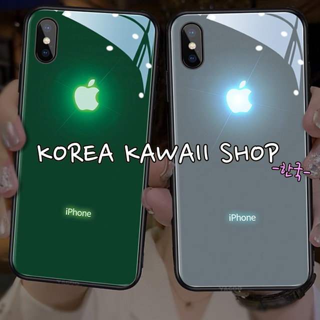 通知で光るiphoneケース 通知がきたら7色に光る Korea Kawaii Shop