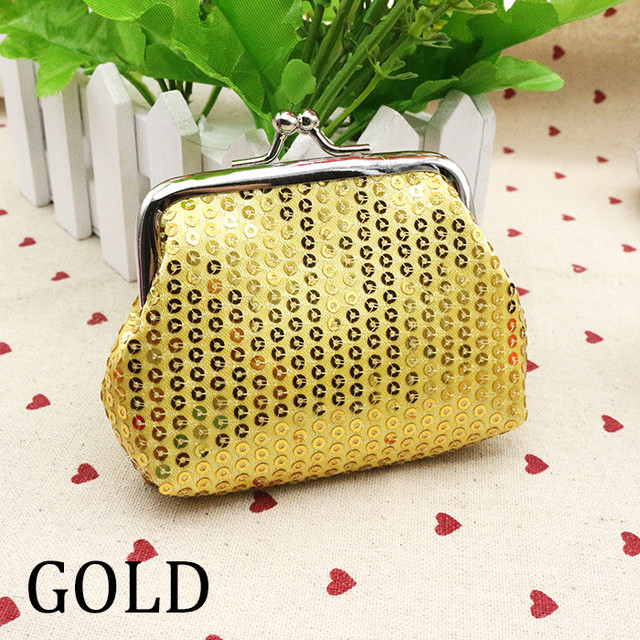 可愛い がま口 ミニ財布 小銭入れ スパンコールコイン財布 キー入れポーチ コインケース 収納バック おしゃれ 全7色 レディース プレゼント 便利 ポリエステル クリックポストで送料無料 Rf Style