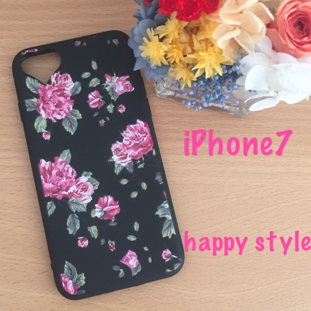 Iphone7ケース 花柄 Flower プレゼント 誕生日 Happy Style Iphoneケース