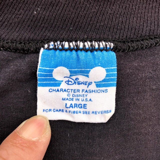 80 S ミッキー ミッキーマウス ディズニー ヴィンテージ Tシャツ Disney Mickey L ヴィンテージ古着 アンティーク商品取扱い Black Smith ブラックスミス ミッドセンチュリー 昭和アンティーク