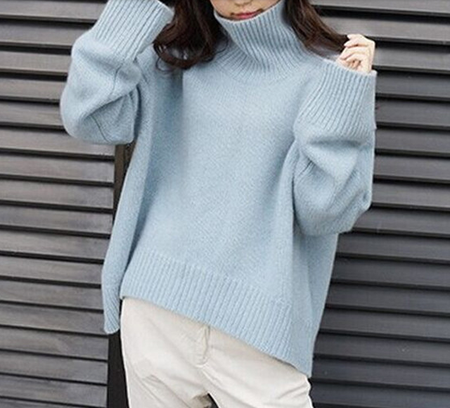 オーバーニット ゆるニット くすみピンク ベイクドカラー くすみカラー カラーニット タートル タートルニット タートルネック レディース タートルネック ニット タートルセーター ハイネック ニット ハイネック セーター カジュアル ガーリー 韓国 オルチャン 韓国