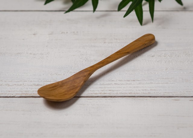 ヤマザクラ材 デザートスプーン(オイルフィニッシュ・木の匙・木製カトラリー)/Canaria Wood Works