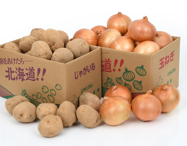 男爵じゃがいも、たまねぎ詰合せ〔送料無料、じゃがいも、たまねぎ、男爵じゃがいも、タマネギ、セット野菜〕