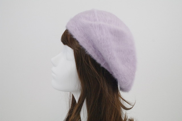 ふわふわファーベレー帽 アンゴラ風 ベレー 人気 送料無料 Ladys レディース Trax Shop