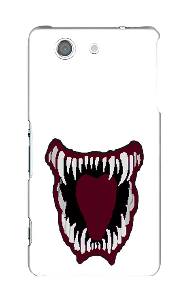 Xperia Z3 Compact用 怪物の口スマホケース ホラーグッズショップ