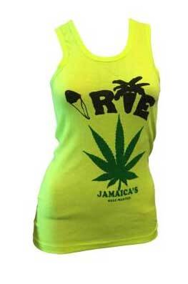 ジャマイカ直輸入 ノースリーブ ネオングリーン マリファナ タンクトップ Irie ジャマイカ雑貨 レゲエ雑貨 ダンスホール Mondy Clothe ジャマイカ直輸入 ノースリーブ ネオングリーン マリファナ タンクトップ Irie ジャマイカ雑貨 レゲエ雑貨 ダンスホール Mondy Clothe