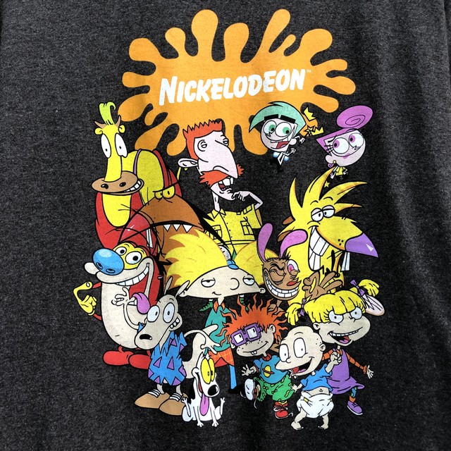 アメリカ古着 ニコロデオン ヘイアーノルド ラグラッツ レンとスティンピー アニメ 半袖 ｔシャツ 古着屋エバレット