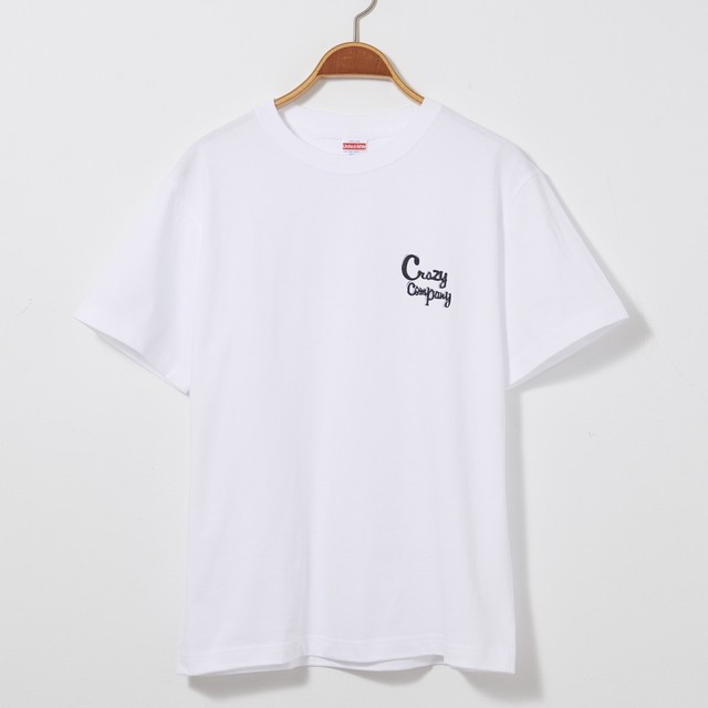 Tシャツ Crazycompany ロゴ 白t 半袖 T Shirt クレイジー シンプルなtシャツ Crazycompany クレイジーカンパニー Crazy Company