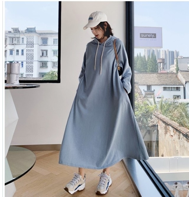 大人カジュアル レディース ワンピース フードマキシ ワンピース ベビードール 子供服 大人 レディース Basecamp49