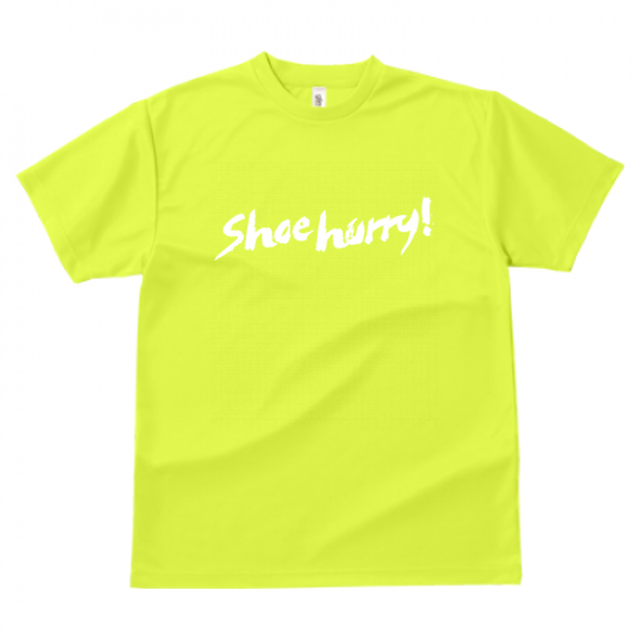 【ボルト/ホワイト】SHOEHURRY! ドライTシャツ