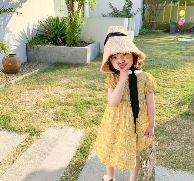 花柄 ワンピース 後ろ姿 Hollow Back Dress 女の子 春夏 おしゃれ 人気 可愛い Coolkids