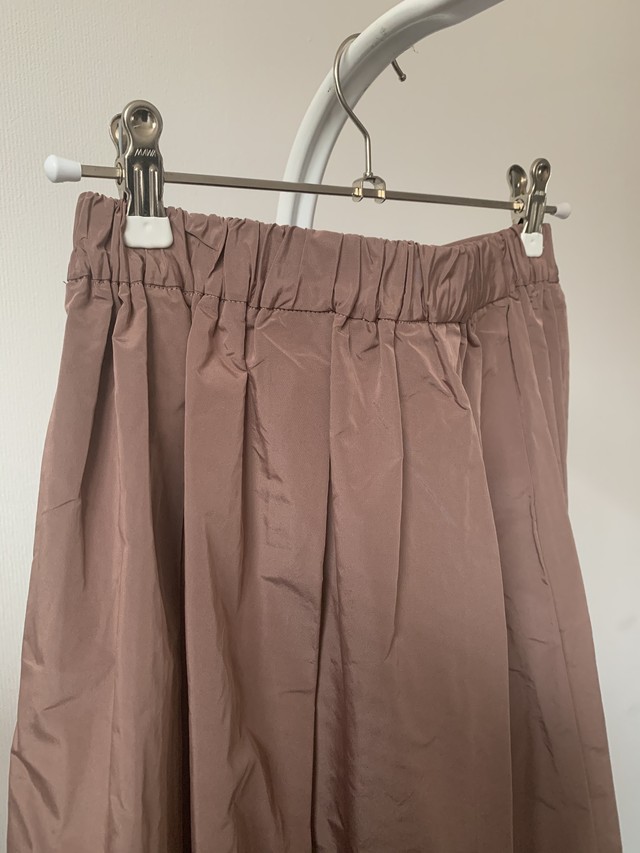 タフタ素材 形状記憶ロングギャザースカート 国産 aw 小さいサイズ専門店 Littlemy