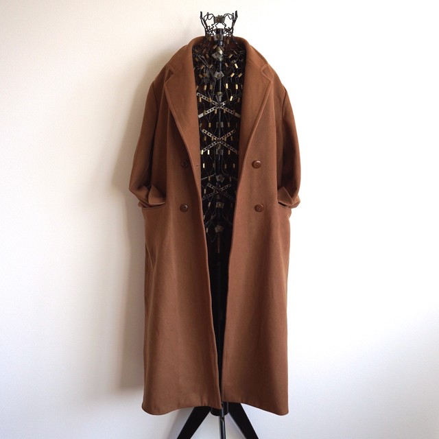 1990 S Burberrys ダブルブレスト チェスターコート アンゴラ キャメルブラウン 表記 46 オールドバーバリー Magnolia Webstore