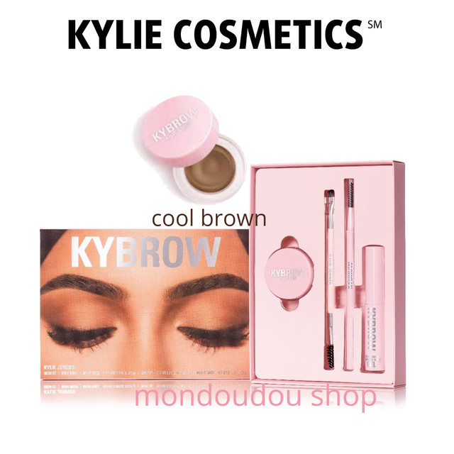 Kylie Cosmetics カイリーコスメティクス Kybrow Kit クールブラウン 4点セット カイリーコスメティクス アイブロウ ポマード アイブロウジェル アイブロウペンシル Kylie Cosmetics Mondoudou Shop