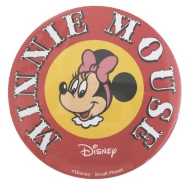 ディズニー Disney ノスタルジカ Nostal Cica ミニーマウス レトロ 限定商品 ヴィンテージ カラフル ポップ 缶バッジ Waltlily ウォルトリリー