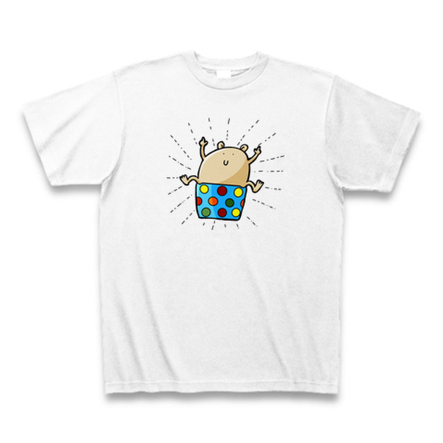 子供のお絵かきtシャツ カップケーキモンスター Inkfish Design