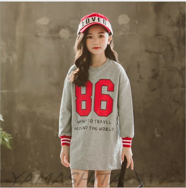 新作春秋 親子ペア 長袖 薄手 パーカーワンピースキッズ ママと娘 ロッグパーカー 女の子 可愛い 女児 子ども用 通園通学 可愛い Zhuzhuxiaya