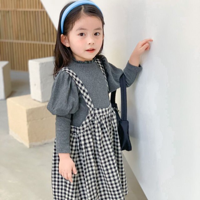 セットアップ ツーピース ギンガムチェック 秋 冬 おしゃれ 可愛い 子供 キッズ ベビー 赤ちゃん 男の子 女の子 子供服 Hay769 Berceau Select Shop ベルソー セレクトショップ キッズ 親子ペアetc