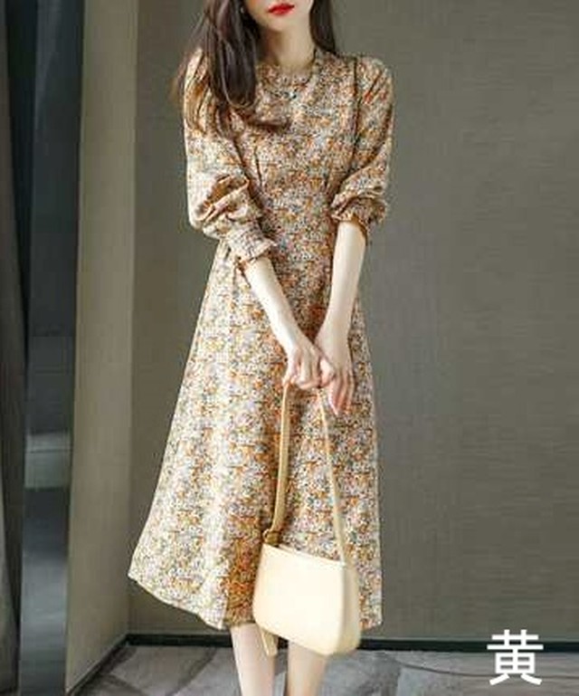 シフォン ワンピース レディース服 きれいめ レディース服 通販 上品 おしゃれ 長袖 大人女子 レディース かわいい 大人可愛い