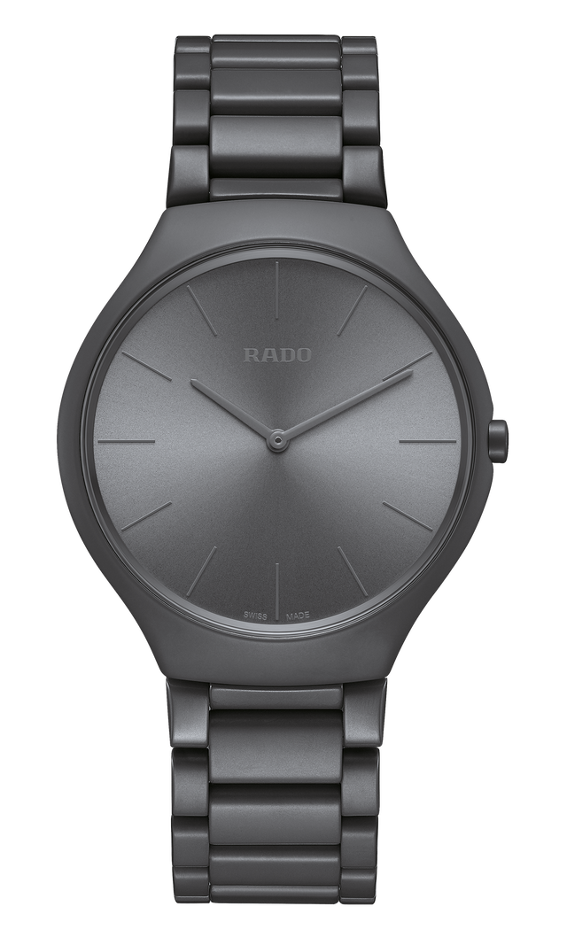 【RADO ラドー】True Thinline Les Couleurs™ Le Corbusier Iron grey 32010 シンライン ル・コルビュジエ(アイアングレー)/正規輸入品