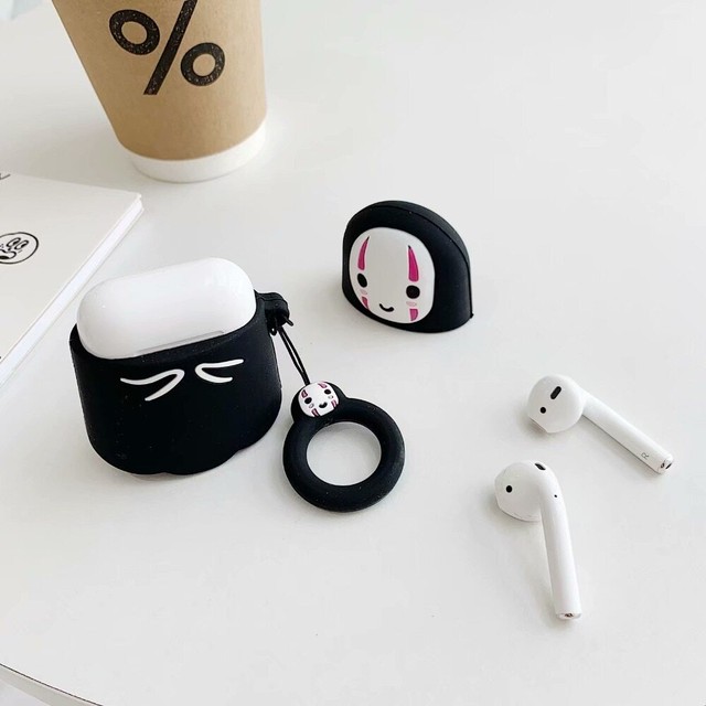 カオナシairpods ケース カバー 収納ケース エアーポッズケース イヤホンケース 収納バッグ 保護 防塵 耐衝撃 キズ防止 落下防止 衝撃吸収 Honeypop