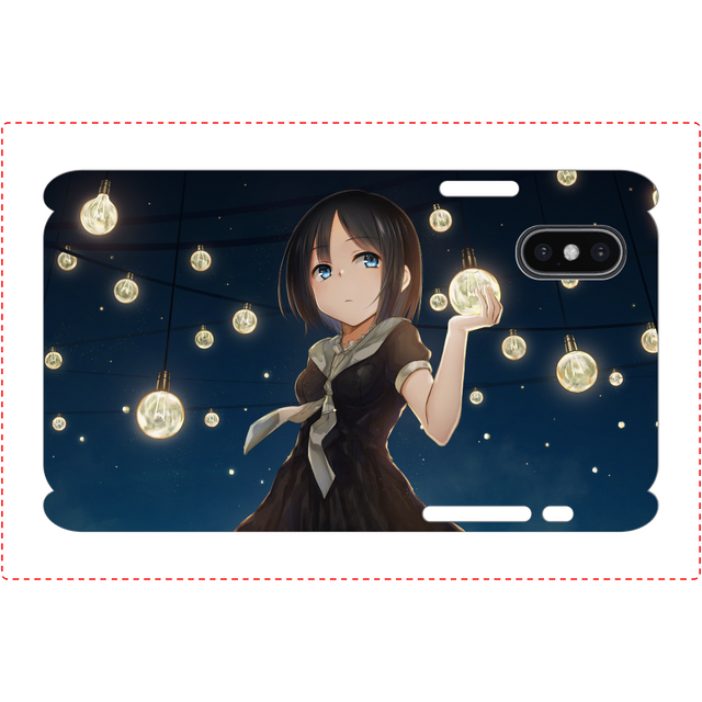 Iphoneケース スマホケース Iphonexs X かわいい ファンタジー Xperia Iphone5 6 6s 7 8 おしゃれ 夜空 Arrows Aquos タイトル 電球と少女 作 星宮あき おしゃれでかわいいiphoneケース スマホケース Tシャツ かっこいいイラストの