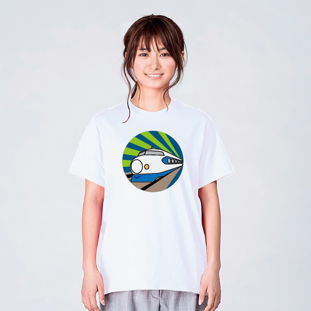 新幹線 大人 Tシャツ メンズ レディース おしゃれ かわいい 白 夏 プレゼント 大きいサイズ 綿100 160 S M L Xl デザインt シャツ通販サイトのshortplate ショートプレート