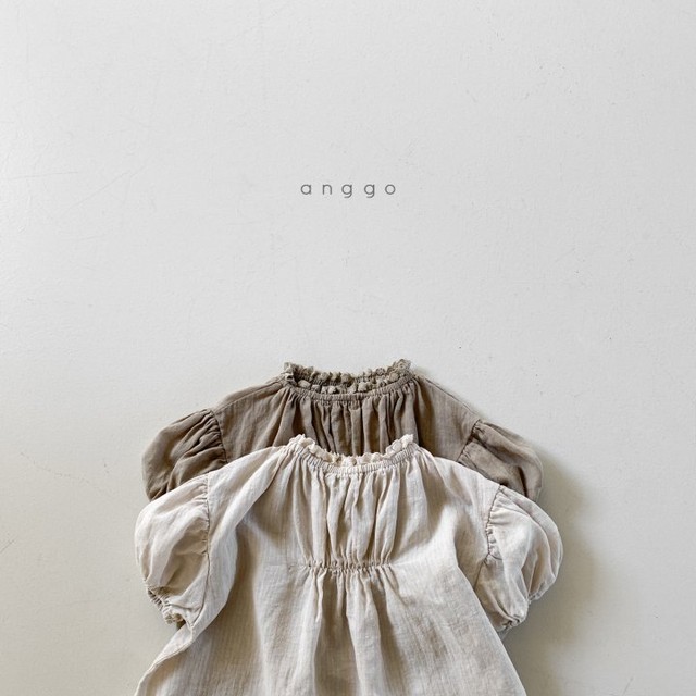 Anggo バジルワンピース 韓国子供服 子供服 子ども服 トップス ワンピース 韓国子供服 Dear でぃあどっと