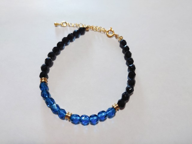 D Drive Yuki手作りビーズブレスレット Blue Yuki S Blue Roses