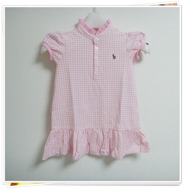 ピンク チェック ワンピース ドレス パンツ付き 2点セット 18m ラルフローレン Ralph Lauren 新品 正規品 ベビー服セレクジェイ商店