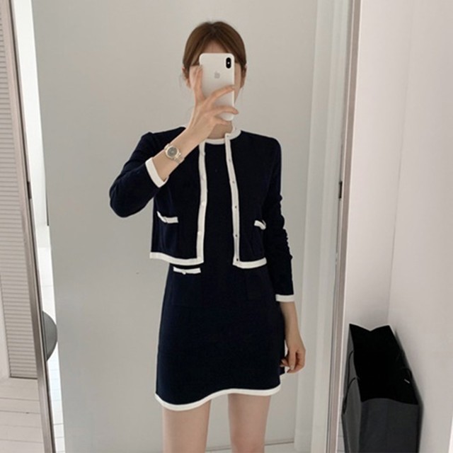 セレモニースーツ スーツ ツーピース ジャケット ショートジャケット ノースリーブワンピース ミドル丈スカート Aラインスカート ニットワンピース ニット スタイリッシュ セレモニースーツ ママスーツ セットアップ ジャケット 長袖 フォーマル 上下セット 2点セット