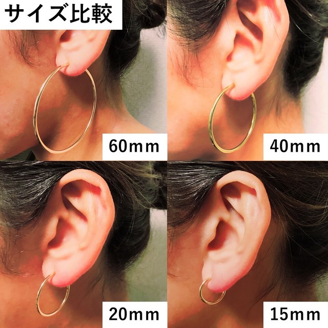 2color 4サイズ 2個セット 穴不要 フェイクピアス ひねり ツイスト 両耳 メンズ レディース リング フープピアス シルバー ゴールド フープ 大ぶり 大きい 小さい 小ぶり シンプル ピアス イヤリング イヤーカフ ノンホールピアス 耳たぶ 落ちない ツイストピアス Puente