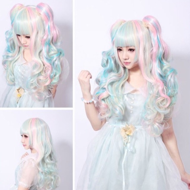 ヘアメイクさん カラフルロリータウィッグ レイヤーさん うみのうし Stage