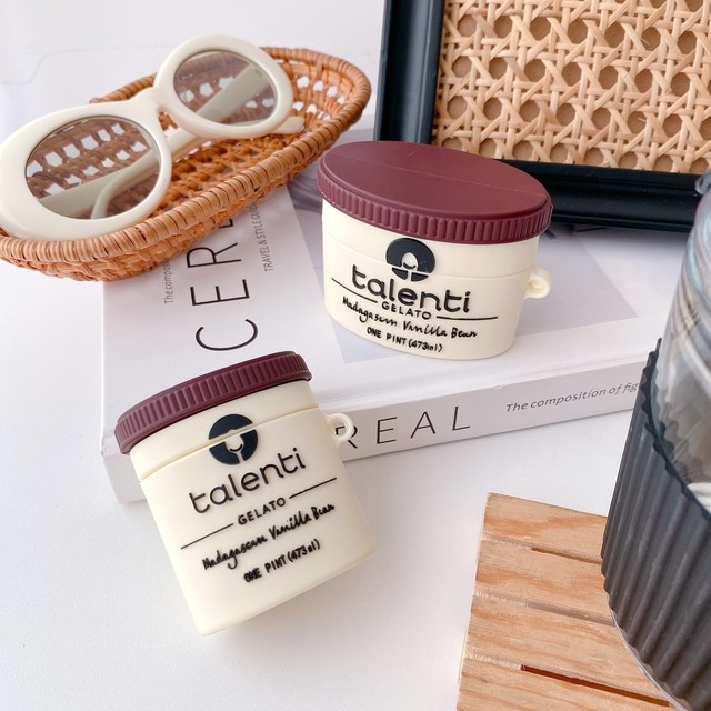 Airpods Pro Airpods ケース イタリアン アイス シリコン エアーポッズプロ エアポッズ カバー カラビナ付き Airpodsproケース Airpods2 1ケース かわいい ケースのまま充電 かわいいairpodsケース Apple Watchバンド Iphoneケース New I