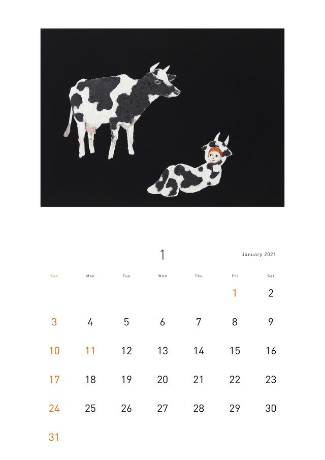 田中千智の動物カレンダー 21年版 A3サイズ 見開き Tanaka Chisato Online Shop
