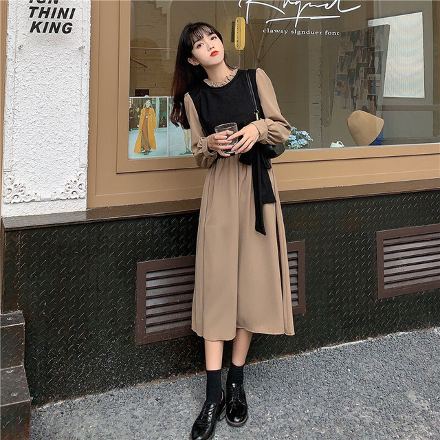 人気ブランドを ロングワンピース ニットワンピース ベスト ドット柄 可愛い レトロ おしゃれ フェミニン 通勤 Ol Vネック 水玉 プルオーバー ルーズ ワ 人気定番 Centrodeladultomayor Com Uy