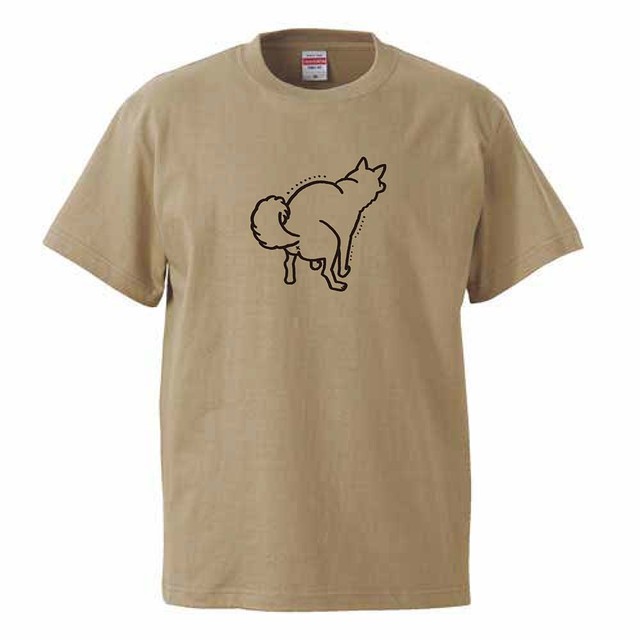 犬 Tシャツ たけやすせいこ White Gray Sand ヤマトとニコメのネットストア