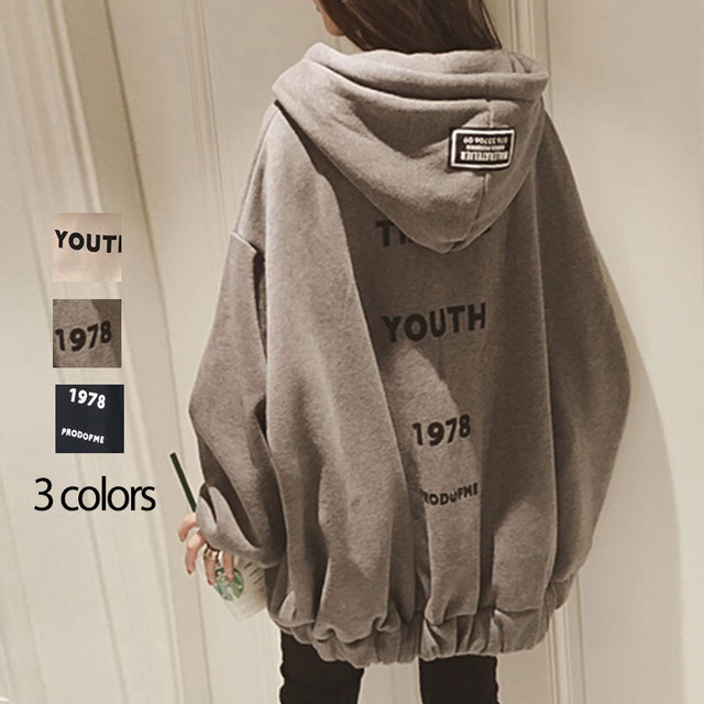 今季も大流行ストリート系アルファベット秋パーカー 75stores