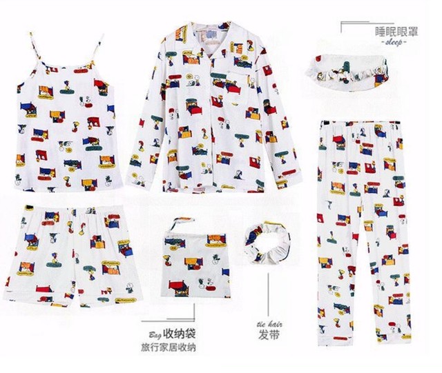 レディース スヌーピーパジャマ 7点セット At 8 Fashion Ec