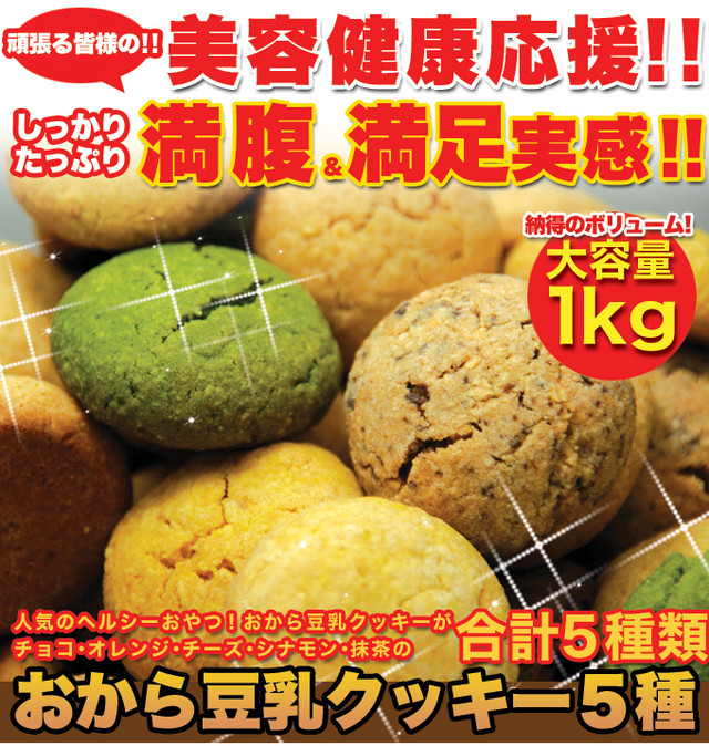 ほろっと柔らか ヘルシー Diet応援 新感覚満腹おから豆乳ソフトクッキー1kg 常温 土木工事に役立つエクセル様式データ 8000円以上送料無料 食べたくなるお菓子始めました