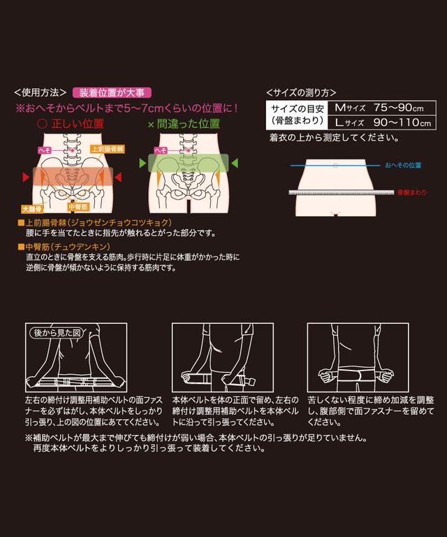 Axf アクセフ 体幹安定骨盤ベルト コレクトリンク