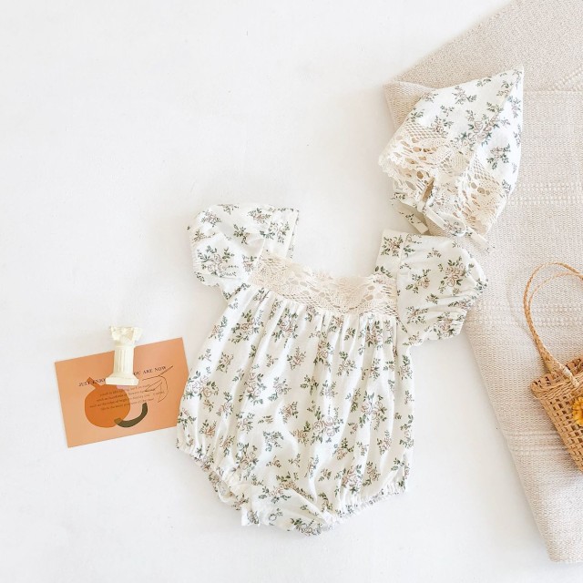 花柄 ロンパース セレモニードレス 新生児 韓国 子供服 キッズ ベビー プチプラ 80 90 100 110 1 130 0歳 1歳 2歳 3歳 取寄 発送目安14 21日営業日 Laff Store For Baby Kids ベビー キッズ 子供服 ショップ情報 配送スケジュール要確認