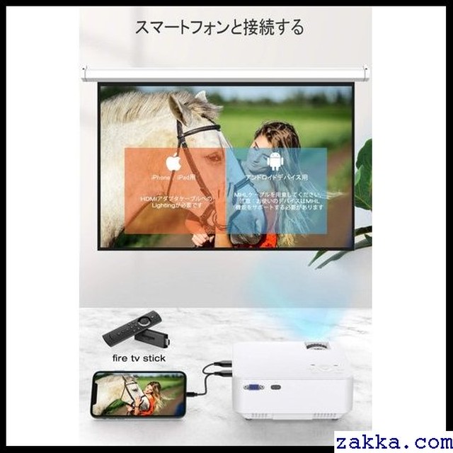 Hompow Hdmi Avケーブル付属 スマホ パソコン タブレット ゲーム機 Dvdプレイヤー Usb接続可 Hdmi Usb Vga Tf Av 対応 天井投影 ホームシアター 内蔵スピーカー 15 台形補正 3600lm 19 1080フルhd対応 ホームプロジェクター 小型 プロジェクター 214 Kkk