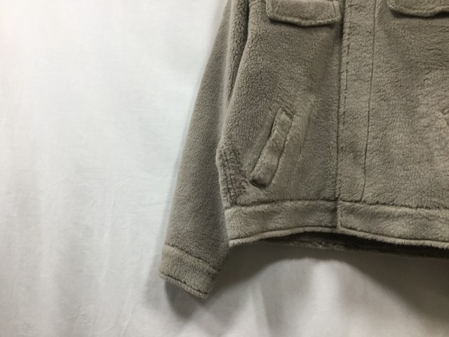 Whowhat Reversible Boa Blouson Beige Lapel Online Store