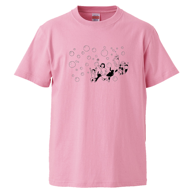 家も頑張れお父ちゃん Tシャツ 全4色 ピンク ホワイト グレー ライムグリーン Keitaimo Store